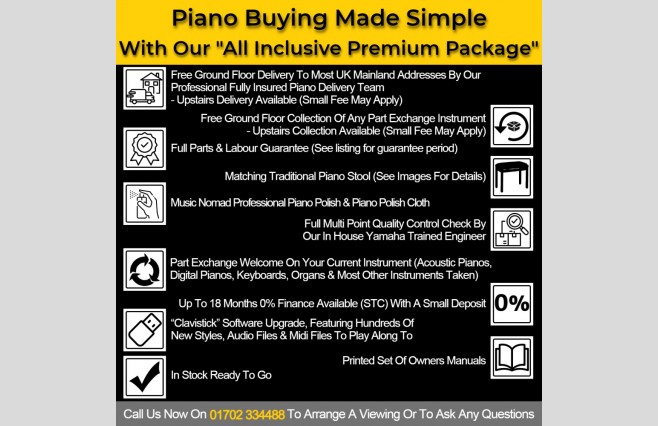 Used Yamaha YDP161 Satin Rosewood Digital Piano Complete Package (SN:BCRY01074) - Image 3